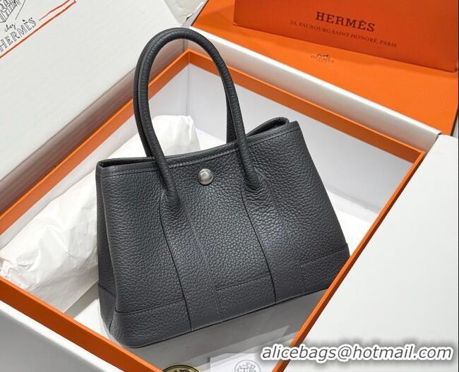 Best Grade Hermes Garden Party Mini Bag 23cm in Negonda Leather 31032 Graphite Grey/Silver 2026 (Half Handmade)