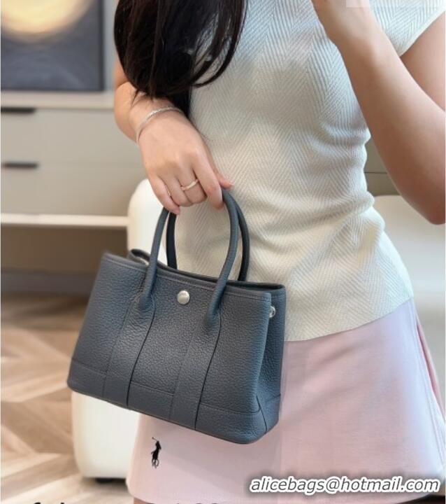 Best Grade Hermes Garden Party Mini Bag 23cm in Negonda Leather 31032 Graphite Grey/Silver 2026 (Half Handmade)