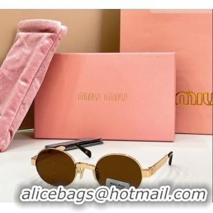 Top Grade Miu Miu Sunglasses SMUB51S Brown 2026