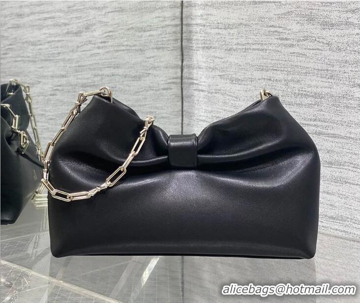 Buy New Cheap Dior Bow Medium Bag in Lambskin Leather 0715PUQO Black 2026