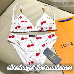 ​Promotional Louis Vuitton LV x TM Cerise Cherry Bikini Set 0721 White 2025
