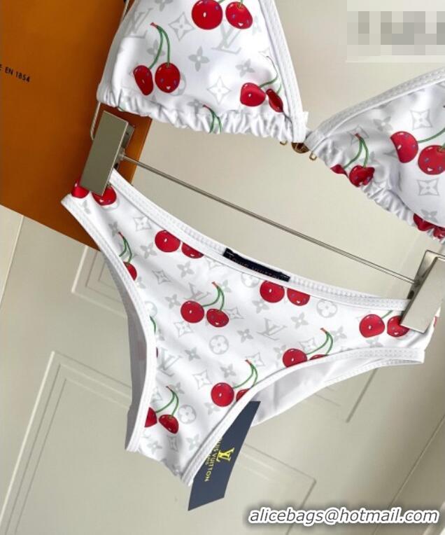 ​Promotional Louis Vuitton LV x TM Cerise Cherry Bikini Set 0721 White 2025