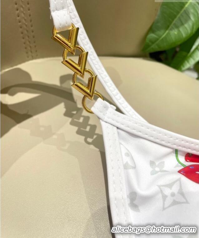 ​Promotional Louis Vuitton LV x TM Cerise Cherry Bikini Set 0721 White 2025