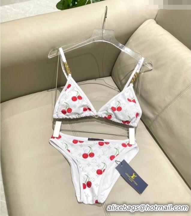 ​Promotional Louis Vuitton LV x TM Cerise Cherry Bikini Set 0721 White 2025