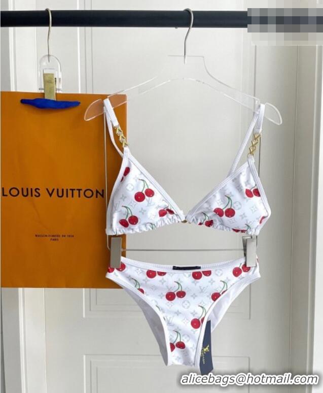 ​Promotional Louis Vuitton LV x TM Cerise Cherry Bikini Set 0721 White 2025