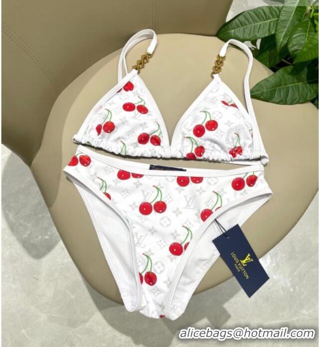 ​Promotional Louis Vuitton LV x TM Cerise Cherry Bikini Set 0721 White 2025