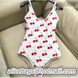 ​Buy Cheap Louis Vuitton LV x TM Cerise Cherry Swimsuit 1AHIBU White 2025