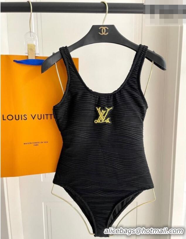 ​Hot Sell Cheap Louis Vuitton Epi Swimsuit 0723 Black 2025