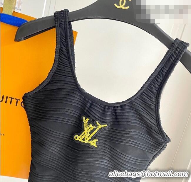 ​Hot Sell Cheap Louis Vuitton Epi Swimsuit 0723 Black 2025
