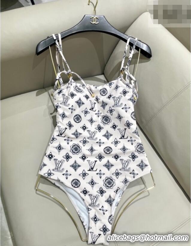 ​Big Discount Louis Vuitton Monogram Swimsuit 0723 White 2025