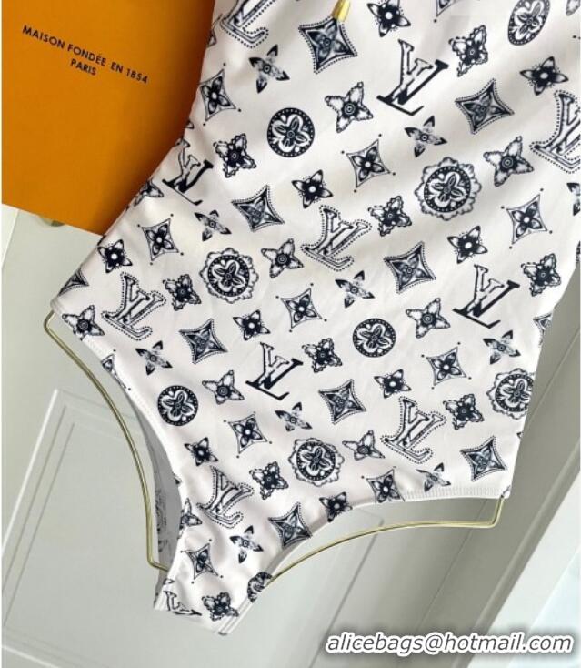 ​Big Discount Louis Vuitton Monogram Swimsuit 0723 White 2025