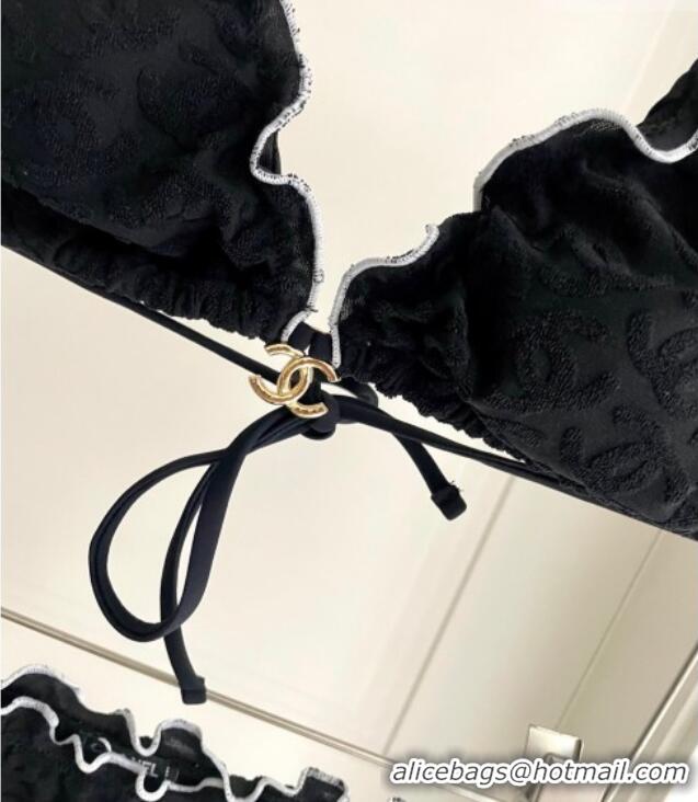 Top Quality Chanel CC Allover Bikini 0723 Black 2025