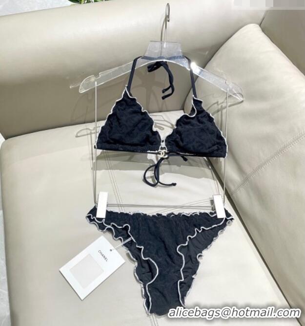 Top Quality Chanel CC Allover Bikini 0723 Black 2025
