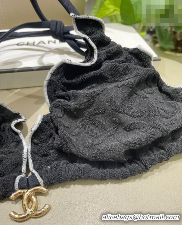 Top Quality Chanel CC Allover Bikini 0723 Black 2025