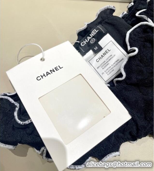 Top Quality Chanel CC Allover Bikini 0723 Black 2025