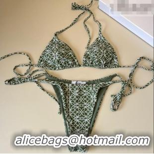 Super Quality Loewe Anagram Bikini 0723 Green 2025