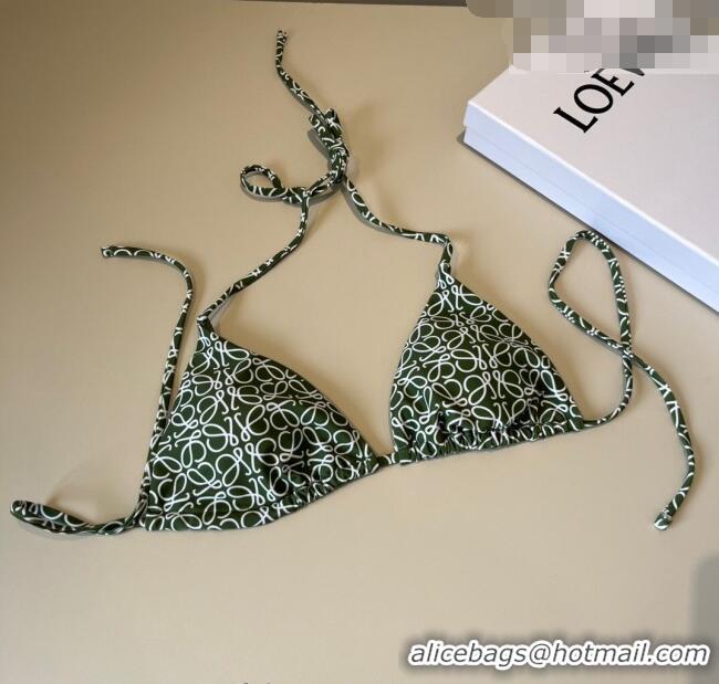 Super Quality Loewe Anagram Bikini 0723 Green 2025