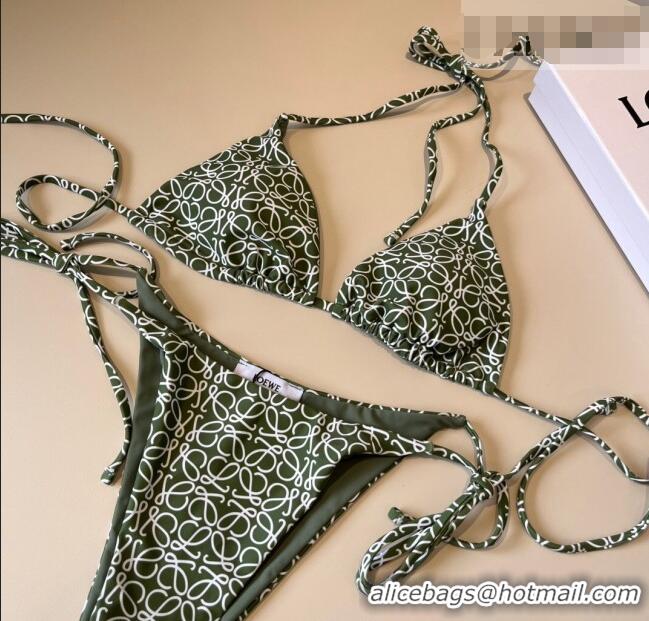 Super Quality Loewe Anagram Bikini 0723 Green 2025