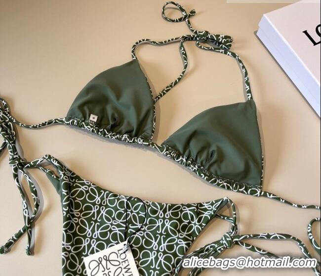 Super Quality Loewe Anagram Bikini 0723 Green 2025