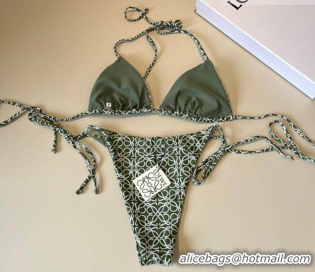 Super Quality Loewe Anagram Bikini 0723 Green 2025