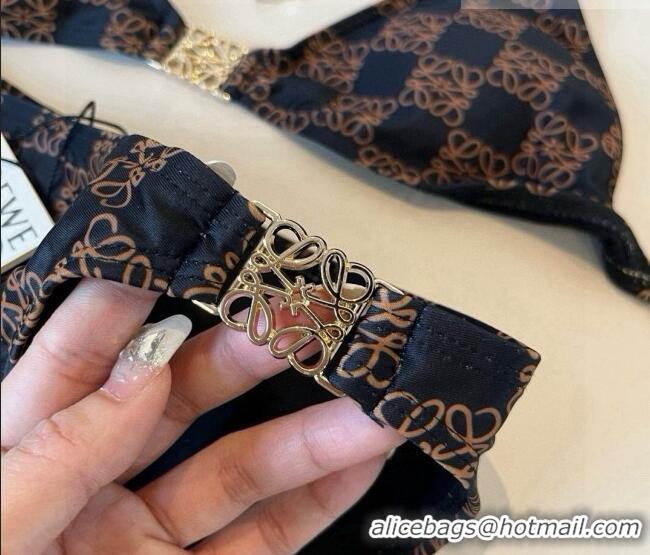 Good Quality Loewe Anagram Bikini 0722 Brown/Black 2025