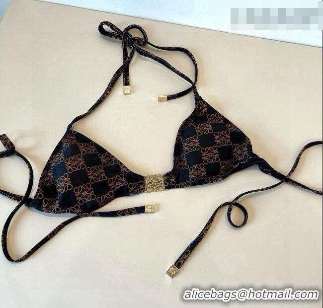 Good Quality Loewe Anagram Bikini 0722 Brown/Black 2025