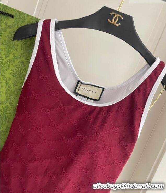 ​Famous Brand Gucci GG Swimsuit 0723 Red 2025