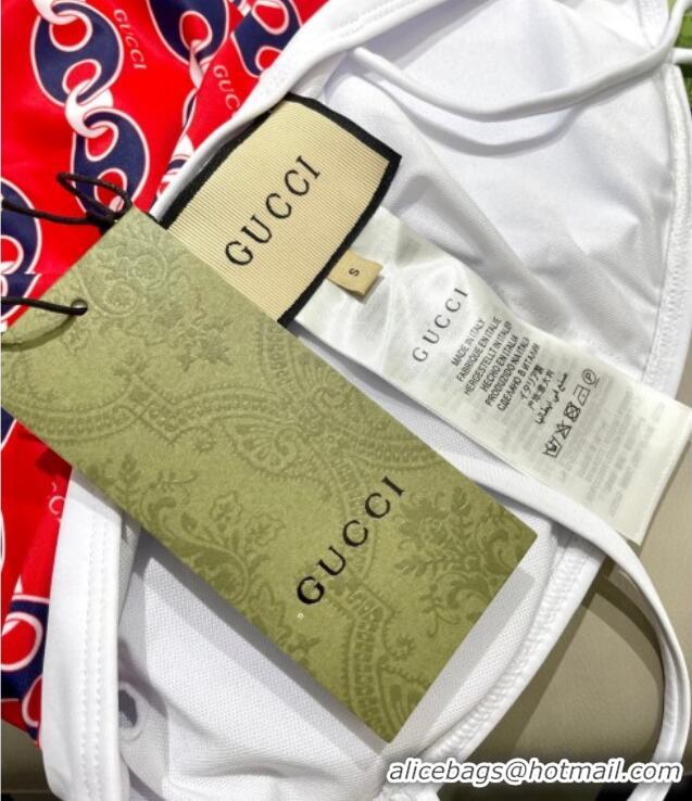 ​Top Grade Gucci Printed Swimsuit 0723 Red 2025