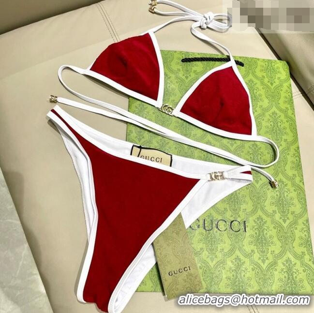 Top Quality Gucci GG Bikini 0723 Red 2025