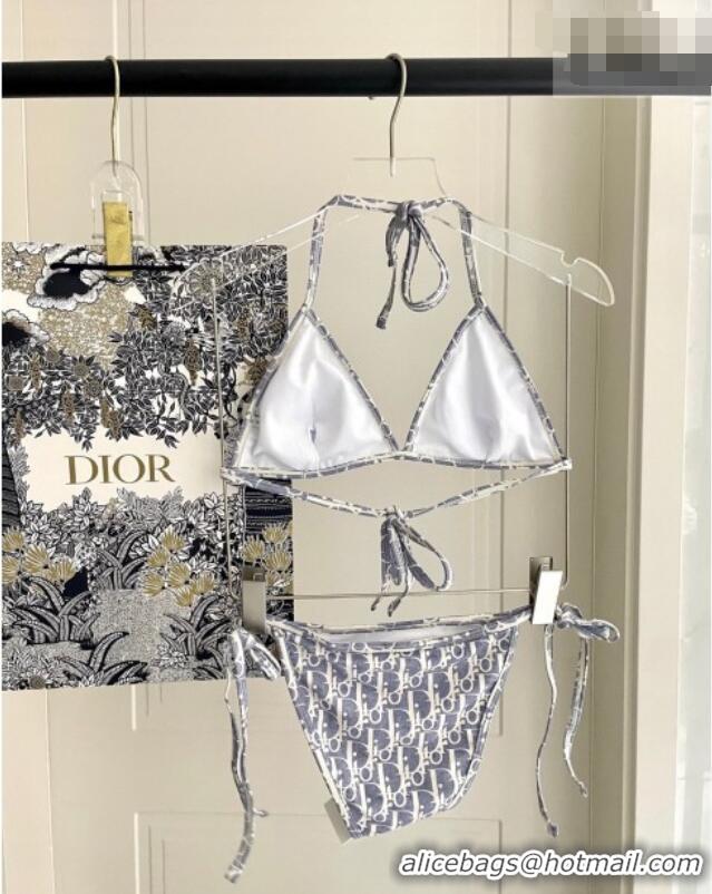 ​Buy Discount Dior Oblique Bikini and Shorts Set 0723 Blue 2025