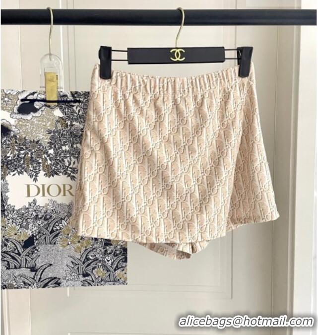 Low Cost Dior Oblique Bikini and Shorts Set 0723 Beige 2025