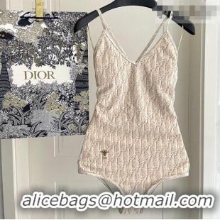 ​Grade Promotional Dior Oblique Swimsuit 0723 Beige 2025