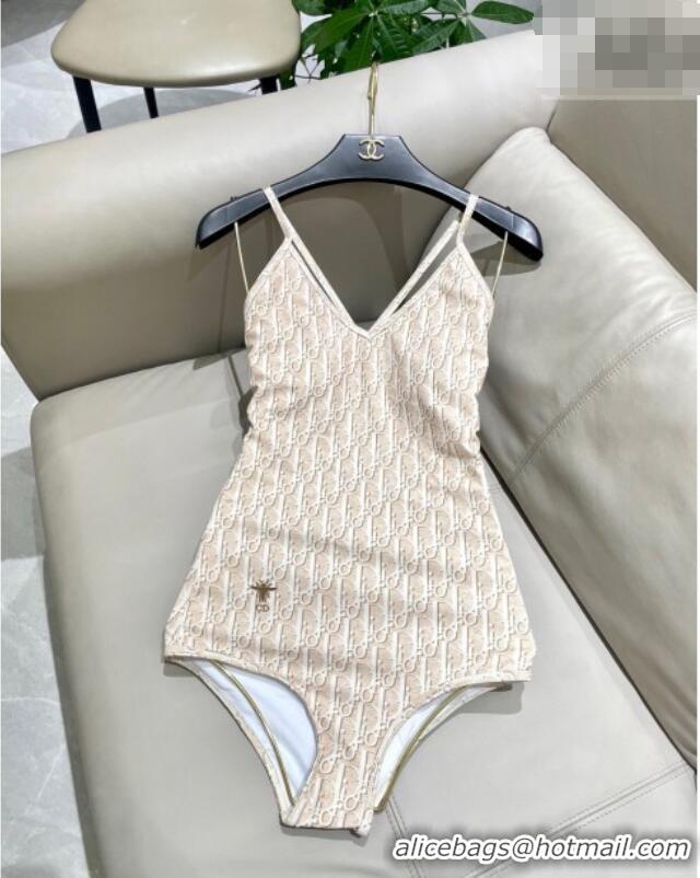 ​Grade Promotional Dior Oblique Swimsuit 0723 Beige 2025