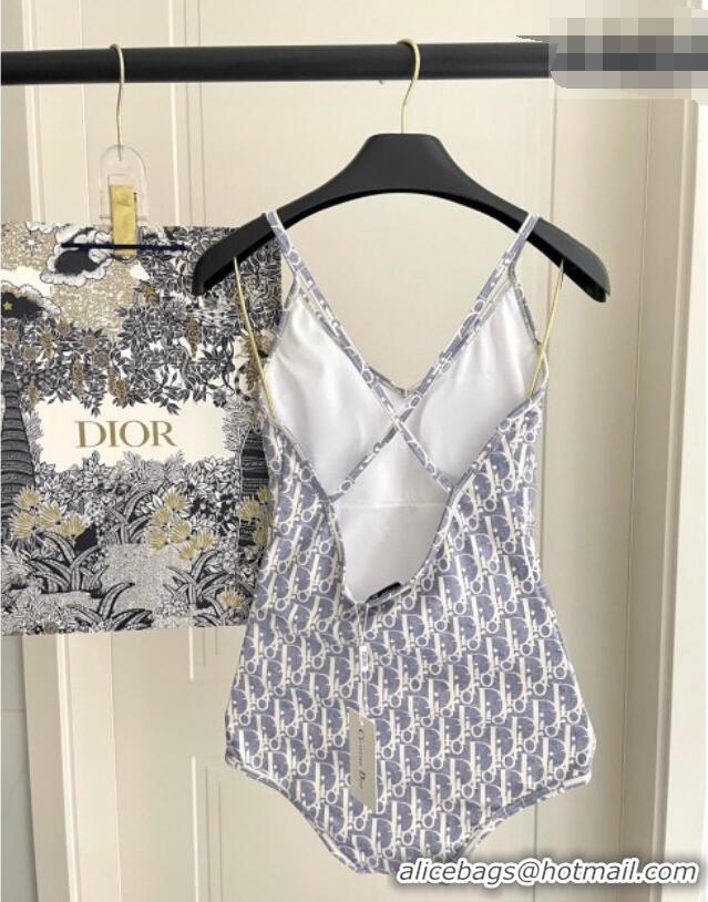 ​Grade Design Dior Oblique Swimsuit 0723 Blue 2025