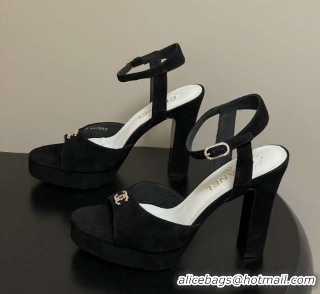 Grade Quality Chanel Suede Kidskin Sandals G47029 Black Spring-Summer 2026 Pre-collection
