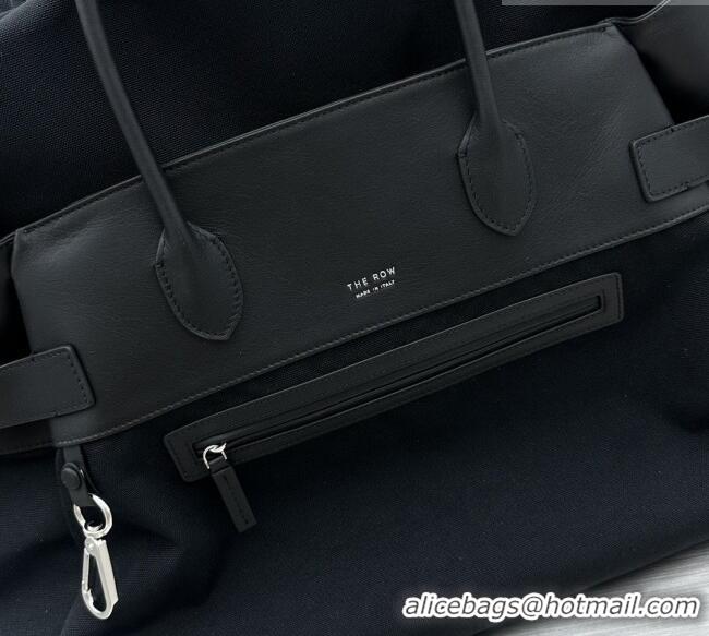 Buy Discount The Row Margaux 17 Inside Out Bag in 30901 Black Fabric & Leather 2026