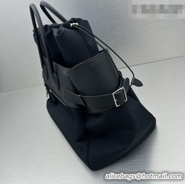 Buy Discount The Row Margaux 17 Inside Out Bag in 30901 Black Fabric & Leather 2026