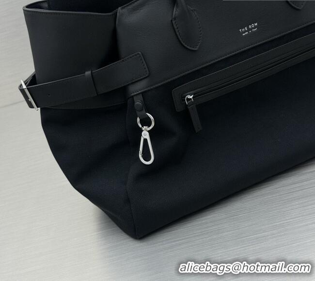 Buy Discount The Row Margaux 17 Inside Out Bag in 30901 Black Fabric & Leather 2026