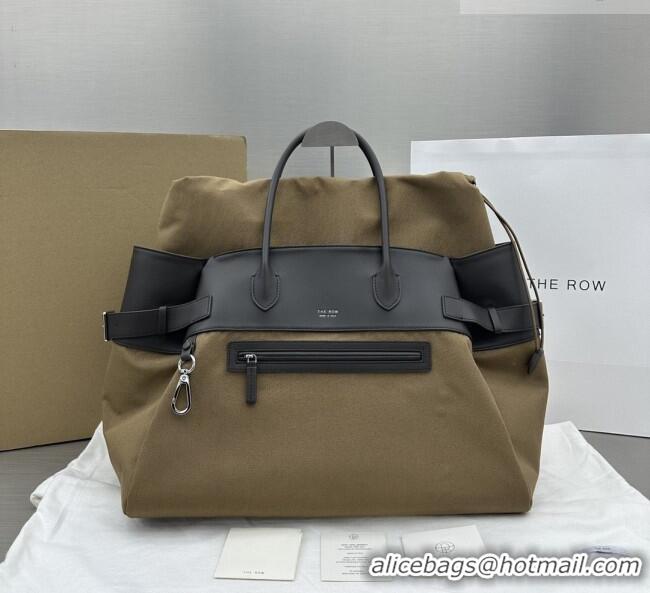 New Design The Row Margaux 17 Inside Out Bag in 30901 Brown Fabric & Leather 2026