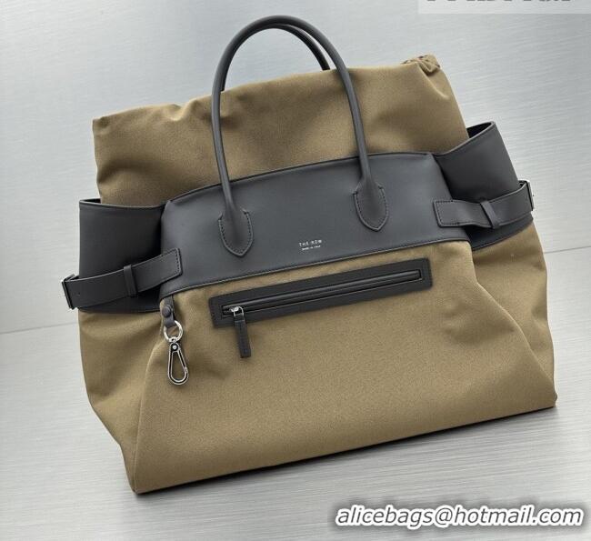 New Design The Row Margaux 17 Inside Out Bag in 30901 Brown Fabric & Leather 2026