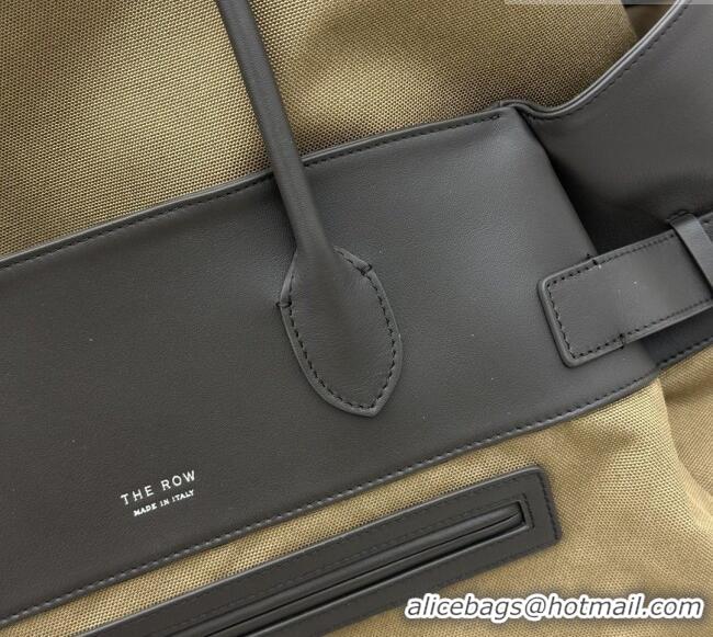 New Design The Row Margaux 17 Inside Out Bag in 30901 Brown Fabric & Leather 2026