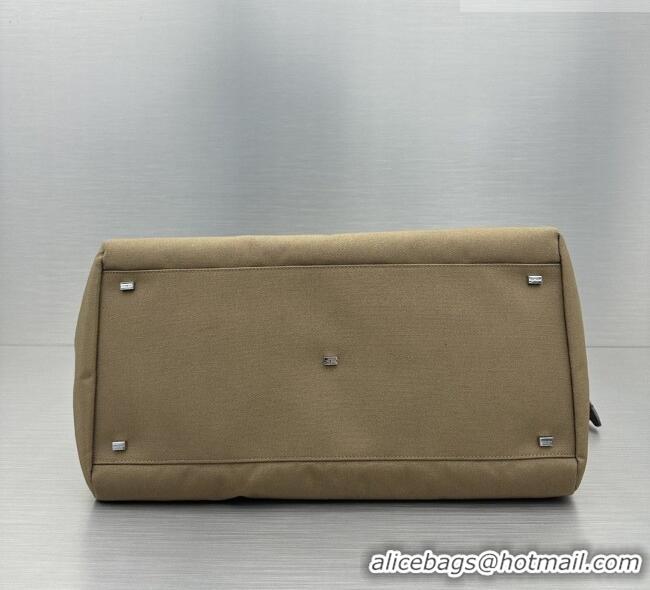 New Design The Row Margaux 17 Inside Out Bag in 30901 Brown Fabric & Leather 2026