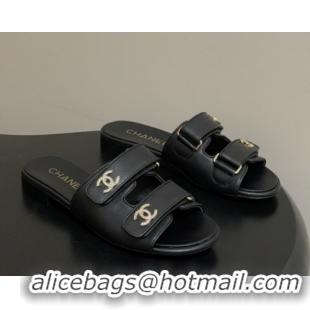 Most Popular Chanel Mules Sandal in Lambskin G47043 Black 2026