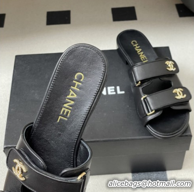 Most Popular Chanel Mules Sandal in Lambskin G47043 Black 2026