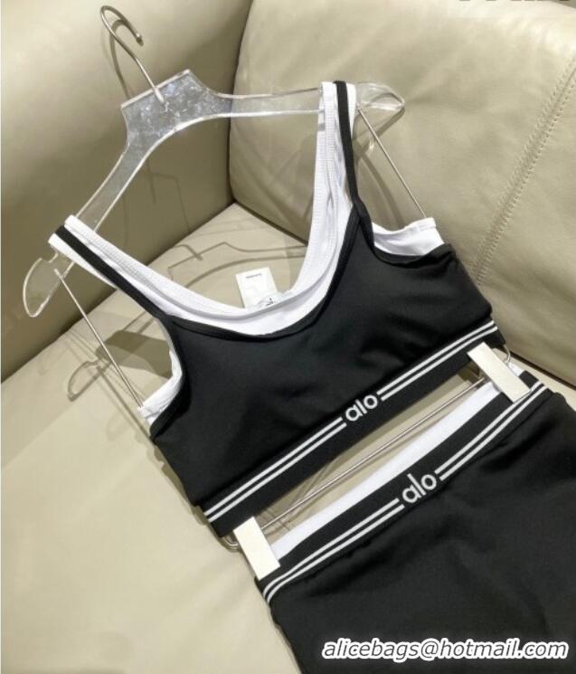 Famous Brand Alo Yoga Activewear Set 1112 Black 2025