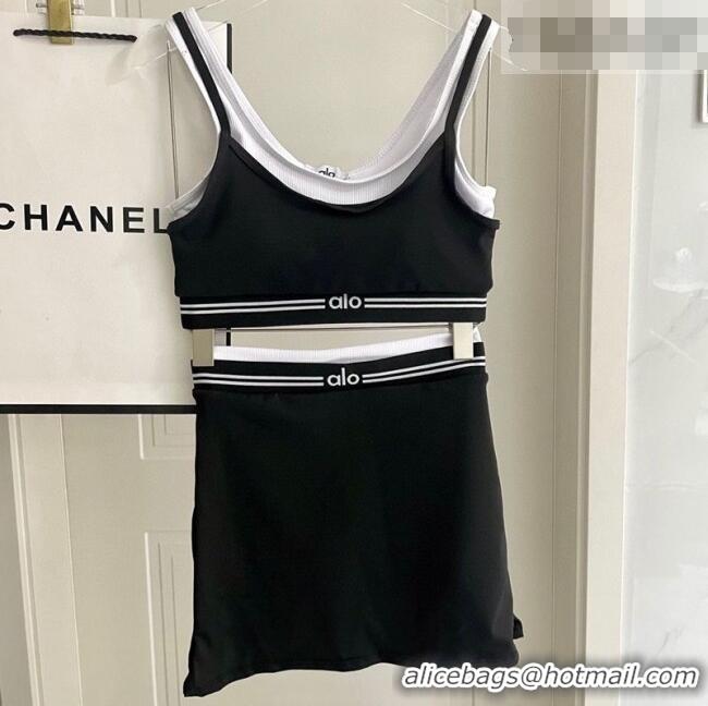 Famous Brand Alo Yoga Activewear Set 1112 Black 2025