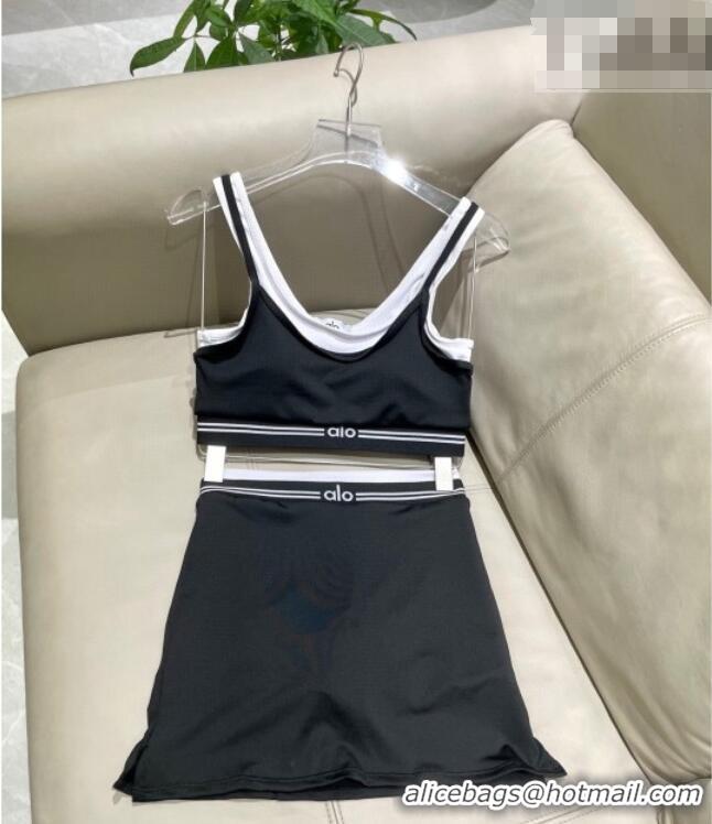 Famous Brand Alo Yoga Activewear Set 1112 Black 2025