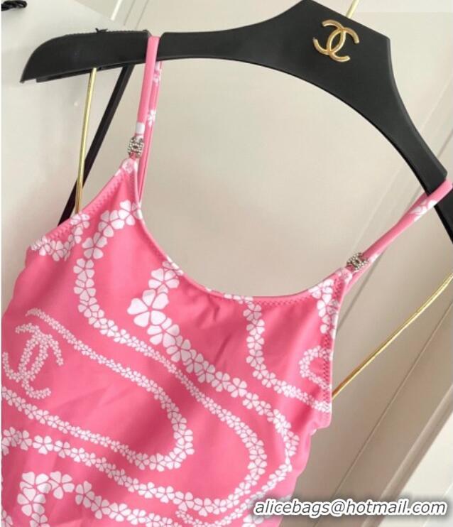 ​Promotional Chanel Printed One-Piece Swimwear 1112 Pink 2025