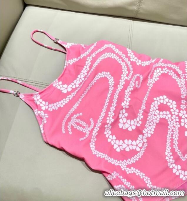 ​Promotional Chanel Printed One-Piece Swimwear 1112 Pink 2025