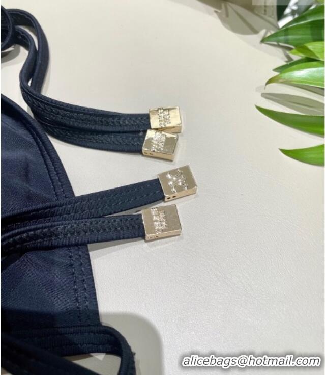 Good Product Celine Two-Pieces Swimwear with Logo Chain 1111 Black 2025